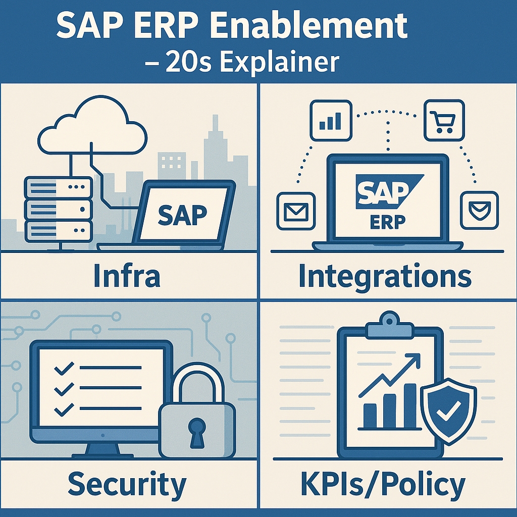SAP Infra Readiness — sizing, HA/DR, landscape, networking